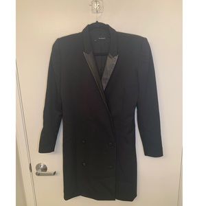 The Kooples Black Double Breasted Blazer Dress